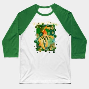 Happy Norooz Cat New Year Goldfish In Green Sea Baseball T-Shirt